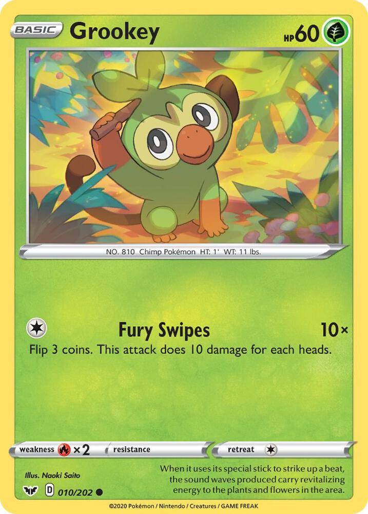 Grookey 010/202 - Sword & Shield Base Set