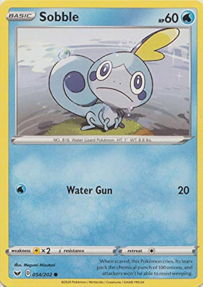 Sobble - 054/202 - Sword & Shield Base Set