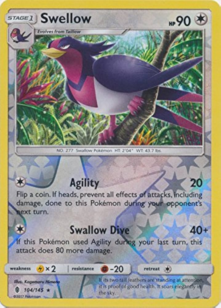Swellow - 104/145 - Burning Shadows