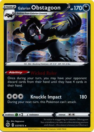 Galarian Obstagoon - 037/073