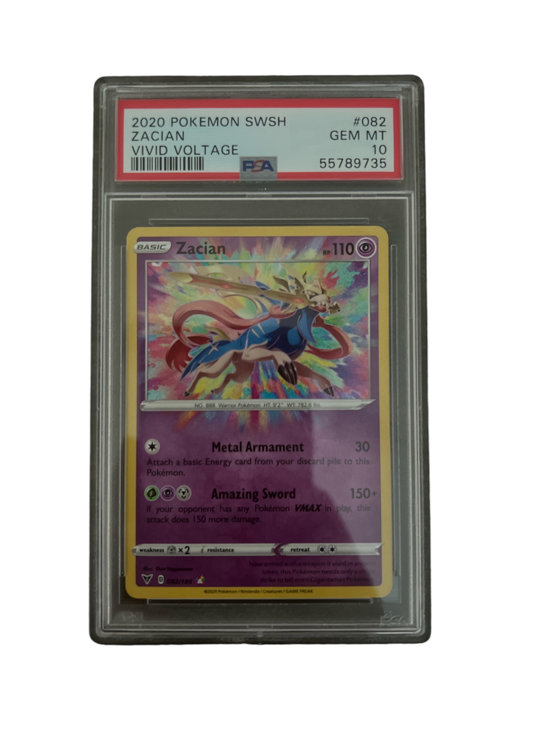 Zacian Amazing Rare - Sword & Shield Base Set